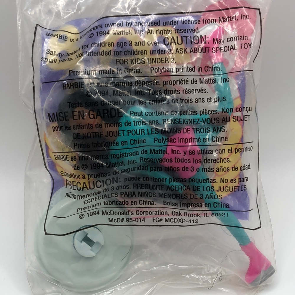 Vintage 1994 Ice Skatin’ Barbie Figurine and Accessory